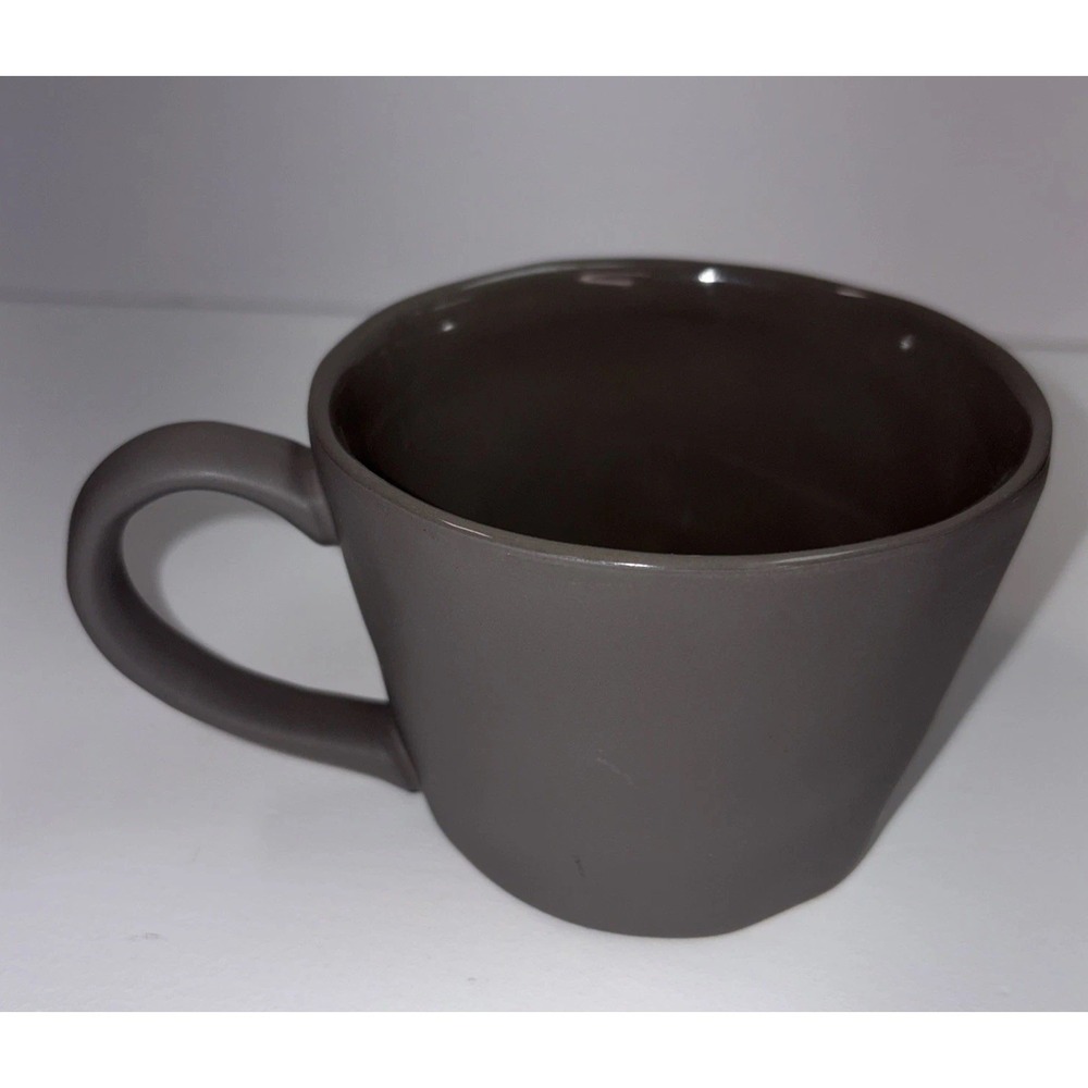 World Market Coffee Mug Taupe Gray 10 Oz Modern Classic Minimalist Masculine - Picture 4 of 5